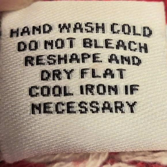 Nordic Style Sweater Kofte Silk Blend Croft & Barrow Women's L Holiday Red White - Picture 4 of 4